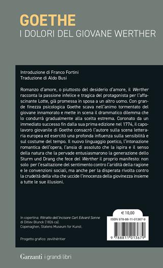 I dolori del giovane Werther - Johann Wolfgang Goethe - Libro Garzanti 2024, I grandi libri | Libraccio.it