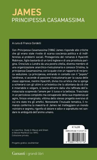 Principessa Casamassima - Henry James - Libro Garzanti 2024, I grandi libri | Libraccio.it