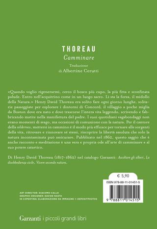 Camminare - Henry David Thoreau - Libro Garzanti 2024, I piccoli grandi libri | Libraccio.it