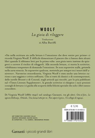 La gioia di rileggere - Virginia Woolf - Libro Garzanti 2024, I piccoli grandi libri | Libraccio.it