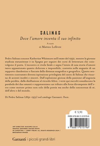 Dove l'amore inventa il suo infinito - Pedro Salinas - Libro Garzanti 2025, I piccoli grandi libri | Libraccio.it