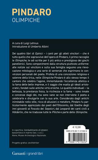 Olimpiche - Pindaro - Libro Garzanti 2025, I grandi libri | Libraccio.it