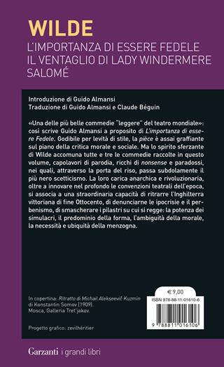 Il ventaglio di Lady Windermere - Oscar Wilde - Libro Garzanti 2025, I grandi libri | Libraccio.it