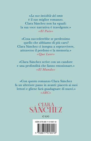 La voce invisibile del vento - Clara Sánchez - Libro Garzanti 2025, Elefanti pop | Libraccio.it
