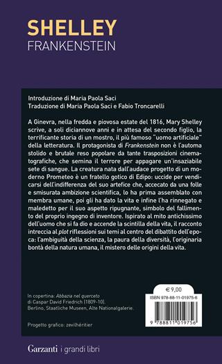 Frankenstein ovvero il moderno Prometeo - Mary Shelley - Libro Garzanti 2025, I grandi libri | Libraccio.it