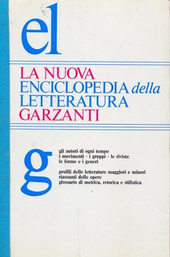 NUOVA ENCICLOPEDIA DELLA LETTERATURA - GARZANTI - Libro | Libraccio.it