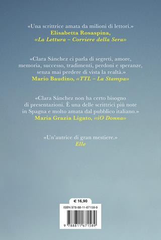 Il primo respiro dopo la pioggia - Clara Sánchez - Libro Garzanti 2023, Narratori moderni | Libraccio.it