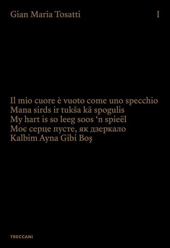 Il mio cuore è vuoto come uno specchio. Ediz. italiana, yiddish e inglese - Gian Maria Tosatti - Libro Treccani 2022, Nuova editoria d'arte | Libraccio.it