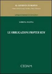 Le obbligazioni propter rem