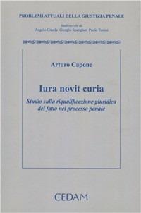 Iuris novit curia. Studio sulla riqualificazione giuridica del fatto nel processo penale - Arturo Capone - Libro CEDAM 2010, Problemi attuali della giustizia penale | Libraccio.it