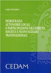 Democrazia, autonomie locali e partecipazione fra diritto, società e nuovi scenari trasnazionali