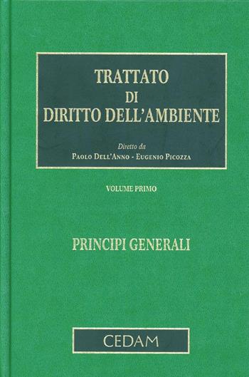 Trattato di diritto dell'ambiente. Vol. 1: Principi generali - Paolo Dell'Anno, Eugenio Picozza - Libro CEDAM 2012 | Libraccio.it