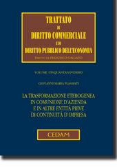 La trasformazione eterogenea in comunione d'azienda e in altre entità prive di continuità d'impresa