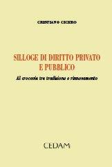 Silloge di diritto privato e pubblico - Cristiano Cicero - Libro CEDAM 2012 | Libraccio.it
