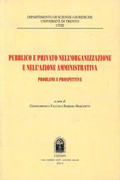Pubblico e privato nell'organizzazione e nell'azione amministrativa. Problemi e prospettive