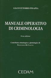 Manuale operativo di criminologia