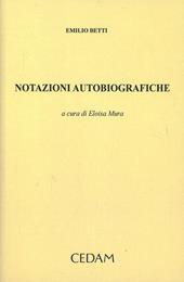 Notazioni autobiografiche