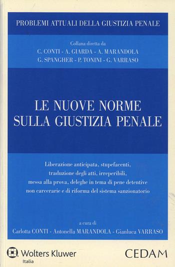 Le nuove norme sulla giustizia penale  - Libro CEDAM 2014, Problemi attuali della giustizia penale | Libraccio.it
