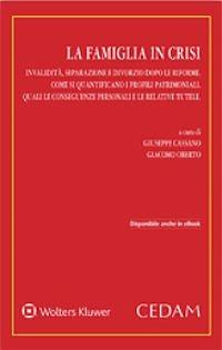 La famiglia in crisi. Invalidità, separazione e divorzio dopo le riforme - Giacomo Oberto, Giuseppe Cassano - Libro CEDAM 2016 | Libraccio.it