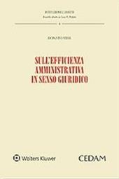 Sull'efficienza amministrativa in senso giuridico