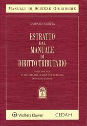 Estratto dal Manuale di Diritto Tributario - Gaspare Falsitta - Libro CEDAM 2019, Manuali di scienze giuridiche | Libraccio.it