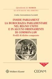 Inside Parliament. La burocrazia parlamentare nel Regno Unito e in alcuni ordinamenti di common-law. Profili di diritto comparato