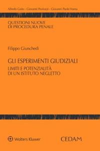 Gli esperimenti giudiziali. Limiti e potenzialità di un istituto negletto  - Libro CEDAM 2023, Questioni nuove di procedura penale | Libraccio.it