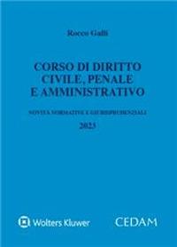 Corso di diritto civile, penale e amministrativo - Rocco Galli - Libro CEDAM 2023 | Libraccio.it