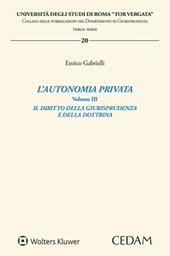 L'autonomia privata. Vol. 3