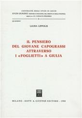 Il pensiero del giovane Capograssi attraverso i «Foglietti» a Giulia