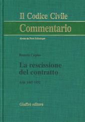 La rescissione del contratto. Artt. 1447-1452