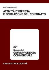 Attività d'impresa e formazione del contratto