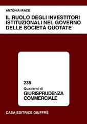 Il ruolo degli investitori istituzionali nel governo delle società quotate