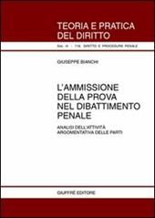 L' ammissione della prova nel dibattimento penale. Analisi dell'attività argomentativa delle parti