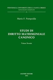 Studi di diritto matrimoniale canonico. Vol. 2
