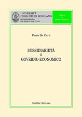 Sussidiarietà e governo economico