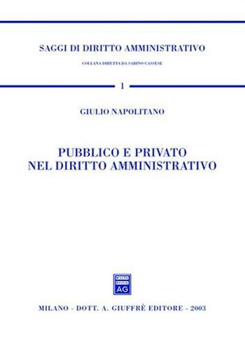 Pubblico e privato nel diritto amministrativo - Giulio Napolitano - Libro Giuffrè 2003, Saggi di diritto amministrativo | Libraccio.it