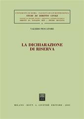 La dichiarazione di riserva