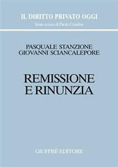 Remissione e rinunzia