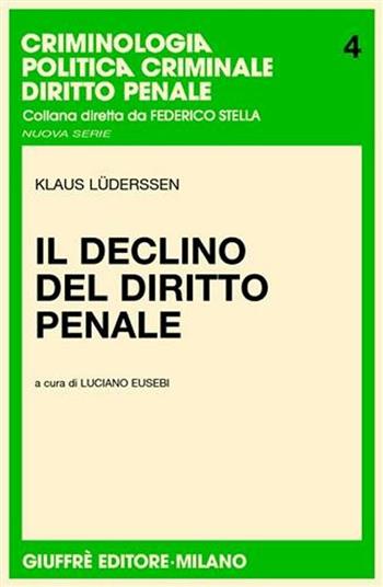 Il declino del diritto penale - Klaus Luderssen - Libro Giuffrè 2005, Criminologia, pol. criminale, dir. penale | Libraccio.it