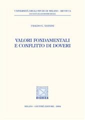 Valori fondamentali e conflitto di doveri
