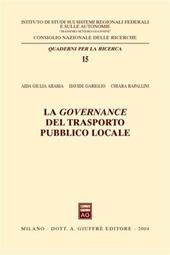 La governance del trasporto pubblico locale