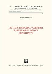 Gli studi economico-aziendali. Riflessioni sui metodi quantitativi
