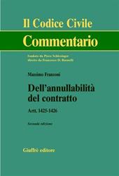 Dell'annullabilità del contratto. Artt. 1425-1426
