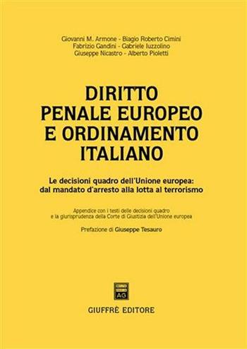Diritto penale europeo e ordinamento italiano  - Libro Giuffrè 2006 | Libraccio.it