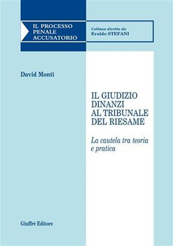 Il giudizio dinanzi al tribunale del riesame - David Monti - Libro Giuffrè 2006, Il processo penale accusatorio | Libraccio.it