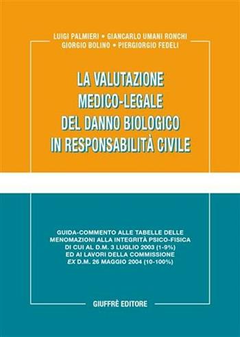 La valutazione medico-legale del danno biologico in responsabilità civile  - Libro Giuffrè 2006 | Libraccio.it