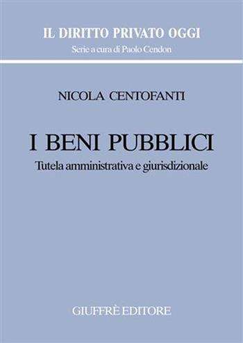 I beni pubblici. Tutela amministrativa e giurisdizionale - Nicola Centofanti - Libro Giuffrè 2007, Il diritto privato oggi | Libraccio.it