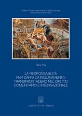 La responsabilità per danni da inquinamento transfrontaliero nel diritto comunitario e internazionale