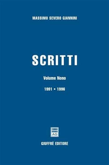 Scritti - Massimo S. Giannini - Libro Giuffrè 2006 | Libraccio.it